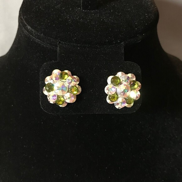 Green Prism Sparkle Earrings - Picture 1 of 2